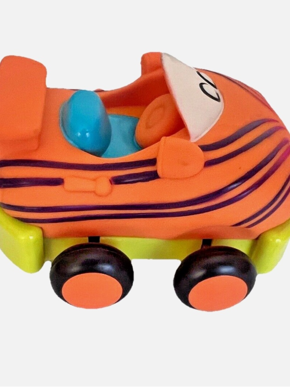Just B. Orange Tiger-Striped Pull-Back Race Car for Kids